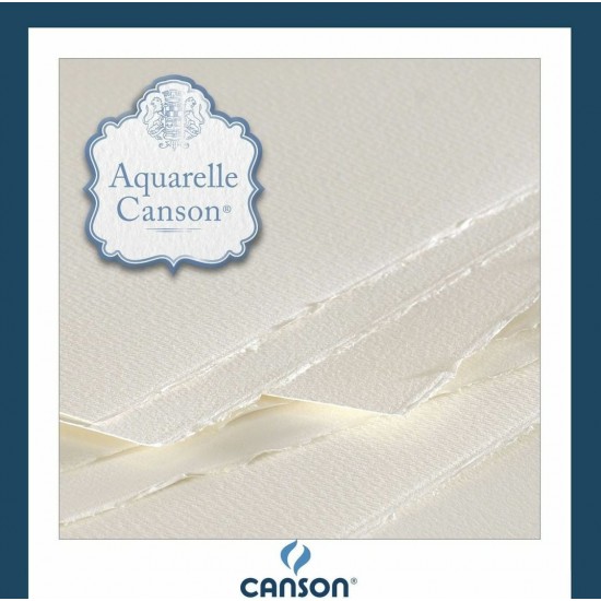 CANSON AQUARELLE 60% COTTON PAPER 300 GSM ROUGH GRANA TORCHON BLOCKS GLUED 4 SISES 20 SHEETS CANSON AQUARELLE 60% COTTON PAPER 300 GSM ROUGH GRANA TORCHON BLOCKS GLUED 4 SISES 20 SHEETS